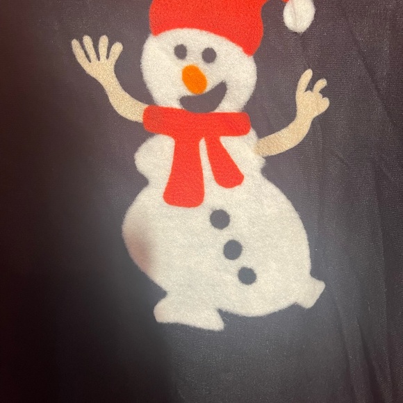 Woman snowman Christmas sweater new without tags AAEDA SIZE SMALL - Picture 10 of 10